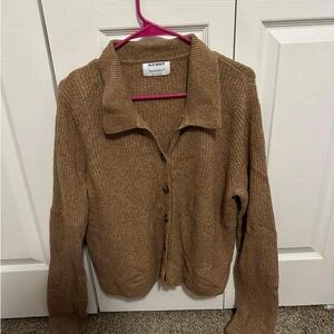 SoSoft Collard Cardigan Sweater Size L